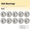 10pcs Ball Bearings 607ZZ Deep Groove Miniature Bearings for Skateboard Scooter