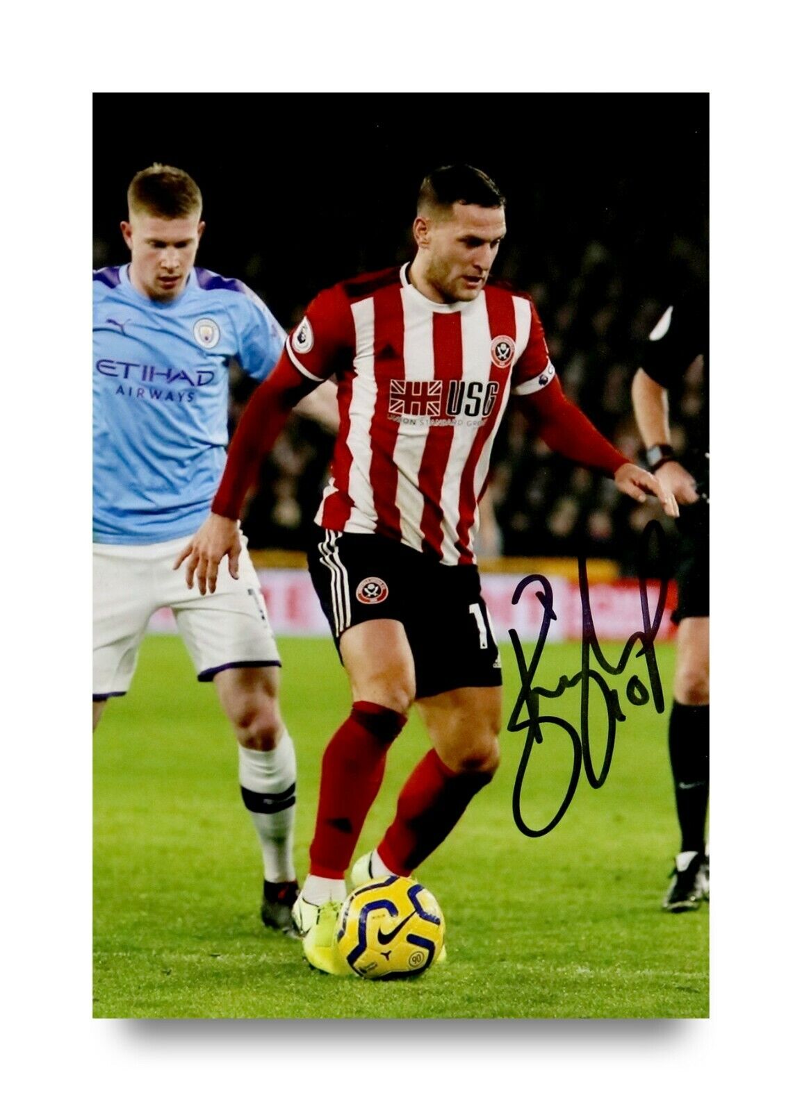 Billy Sharp Signed 6x4 Photo Poster painting Sheffield United FC England Genuine Autograph + COA