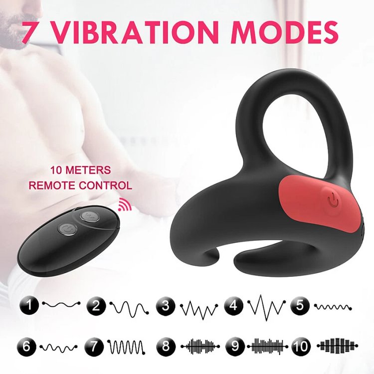 pornhint Pornhint Wireless Remote Control Vibrator Penis Cock Ring Male Testicle Prostate Massager Toy