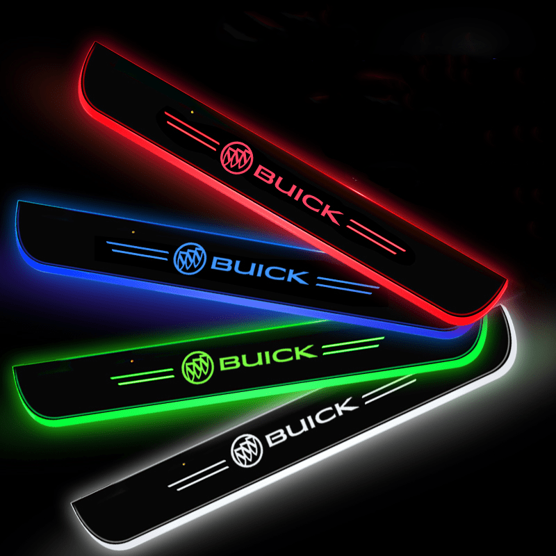 Buick-Compatible Smart LED Color Car Door Sill Protector