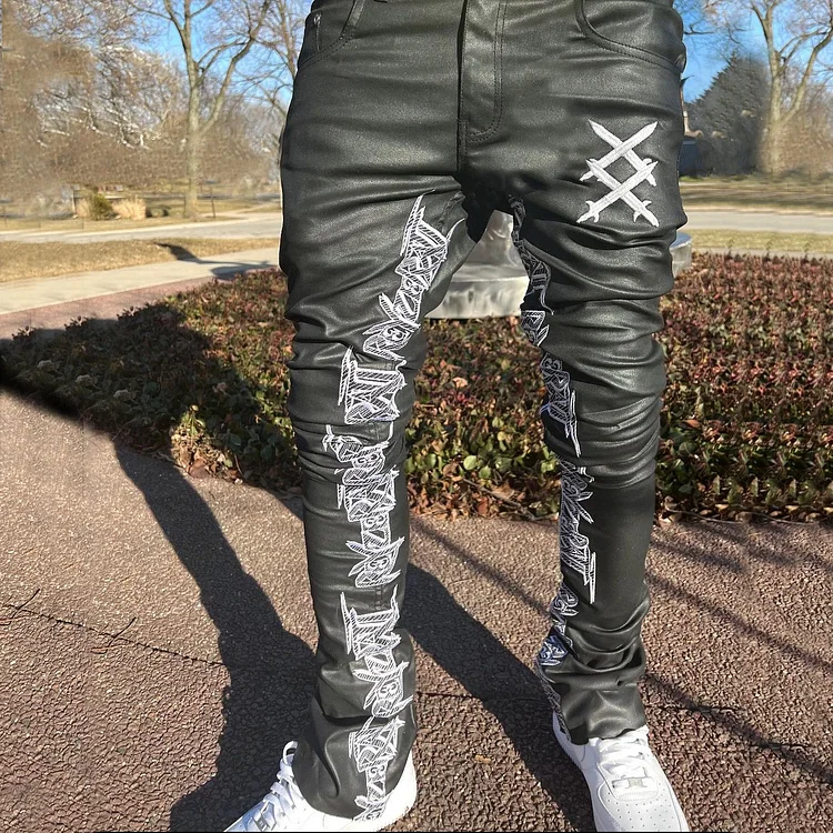 Limited Edition Casual Street Layered Jeans