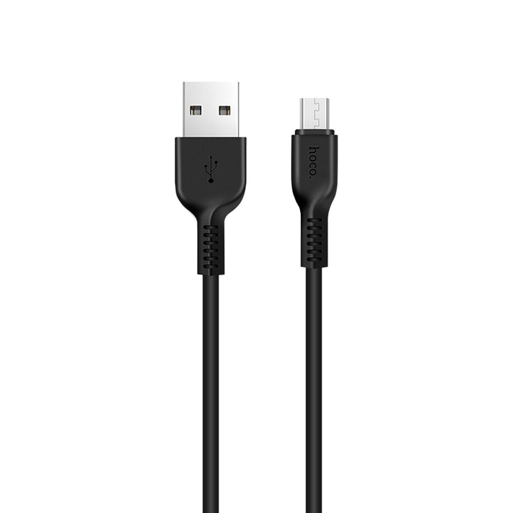 

HOCO X20 Micro USB Fast Charging Data Sync Charger Cable for Android Phones, Black, 501 Original