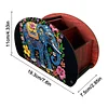 Fertiggestellte Diamantkunst handgefertigte Aufbewahrungsbox aus Holz für Desktop-Dekor (Elefant)