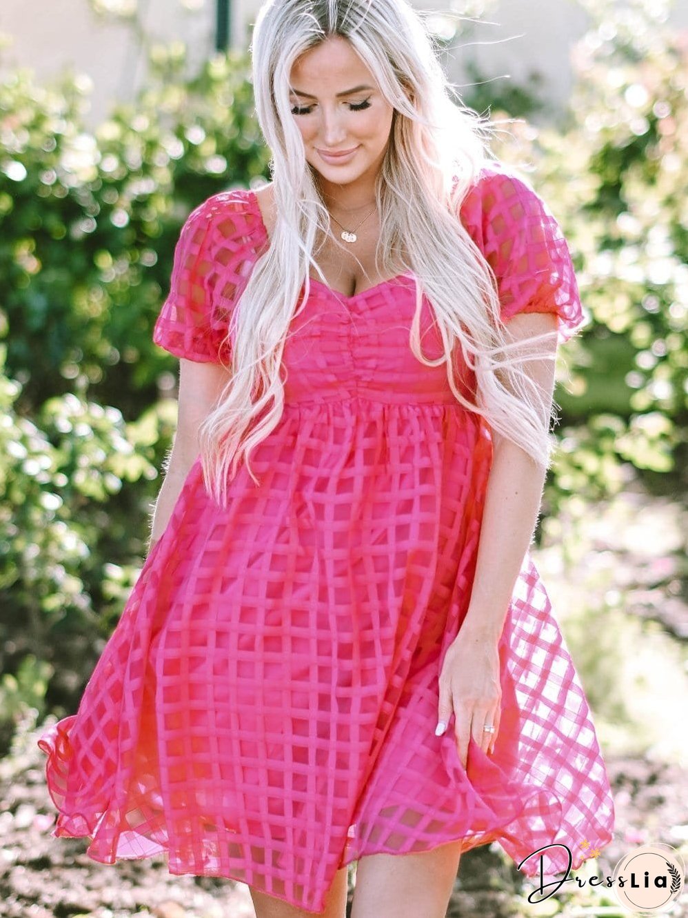 Sweetheart Neckline Mini Dress