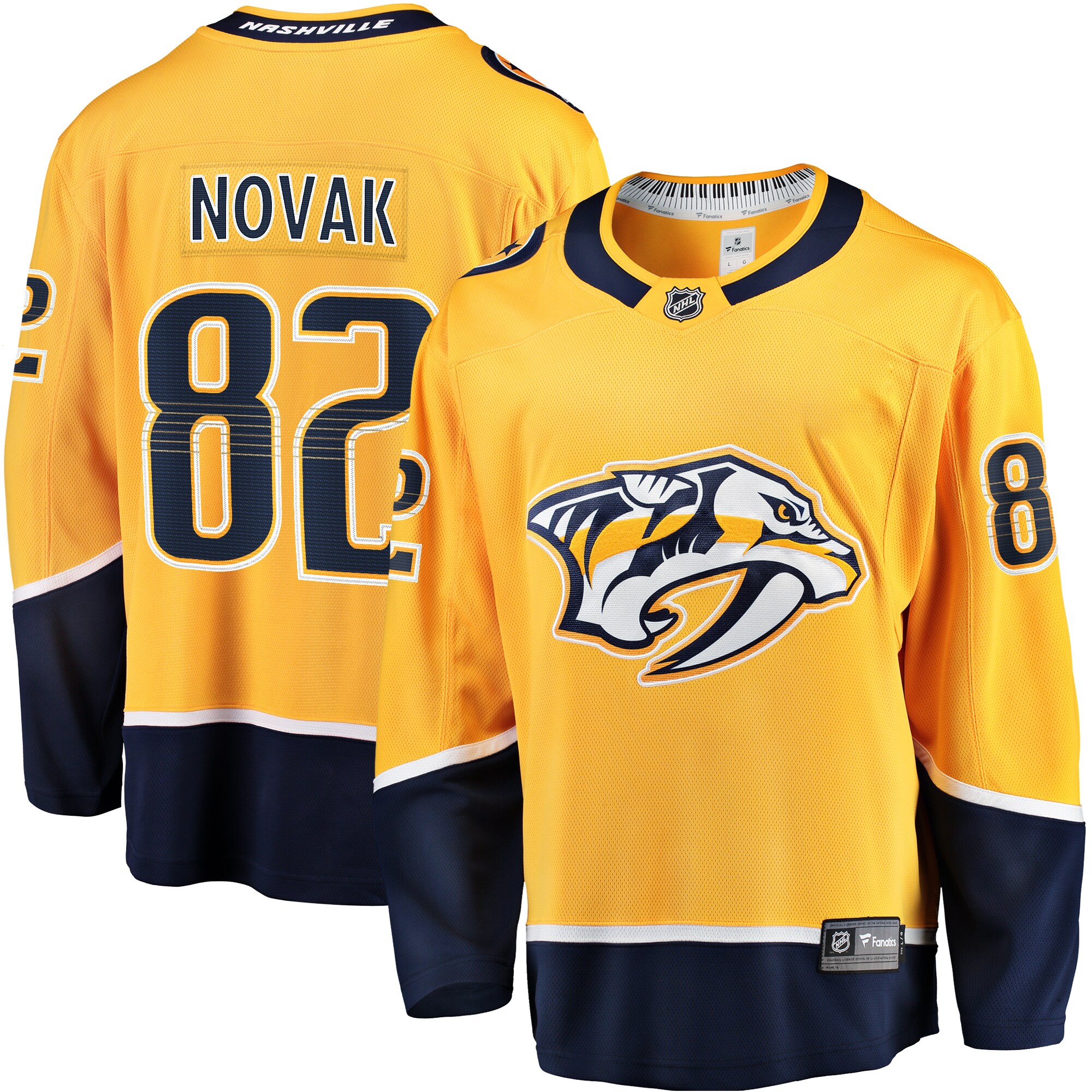 Tommy Novak Nashville Predators Fanatics Home Breakaway Jersey – Gold mysite