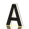 LED Illuminated Modern Address Sign Waterproof Personalized Solar Powered Address Number Dusk To Dawn Adhesive Or Screw Mount for Outside House Light Up Courtyard Hotel Bar