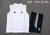 2025/2026 Real Madrid Pre-Match Training White Vest+Shorts Football1:1 Thai Quality