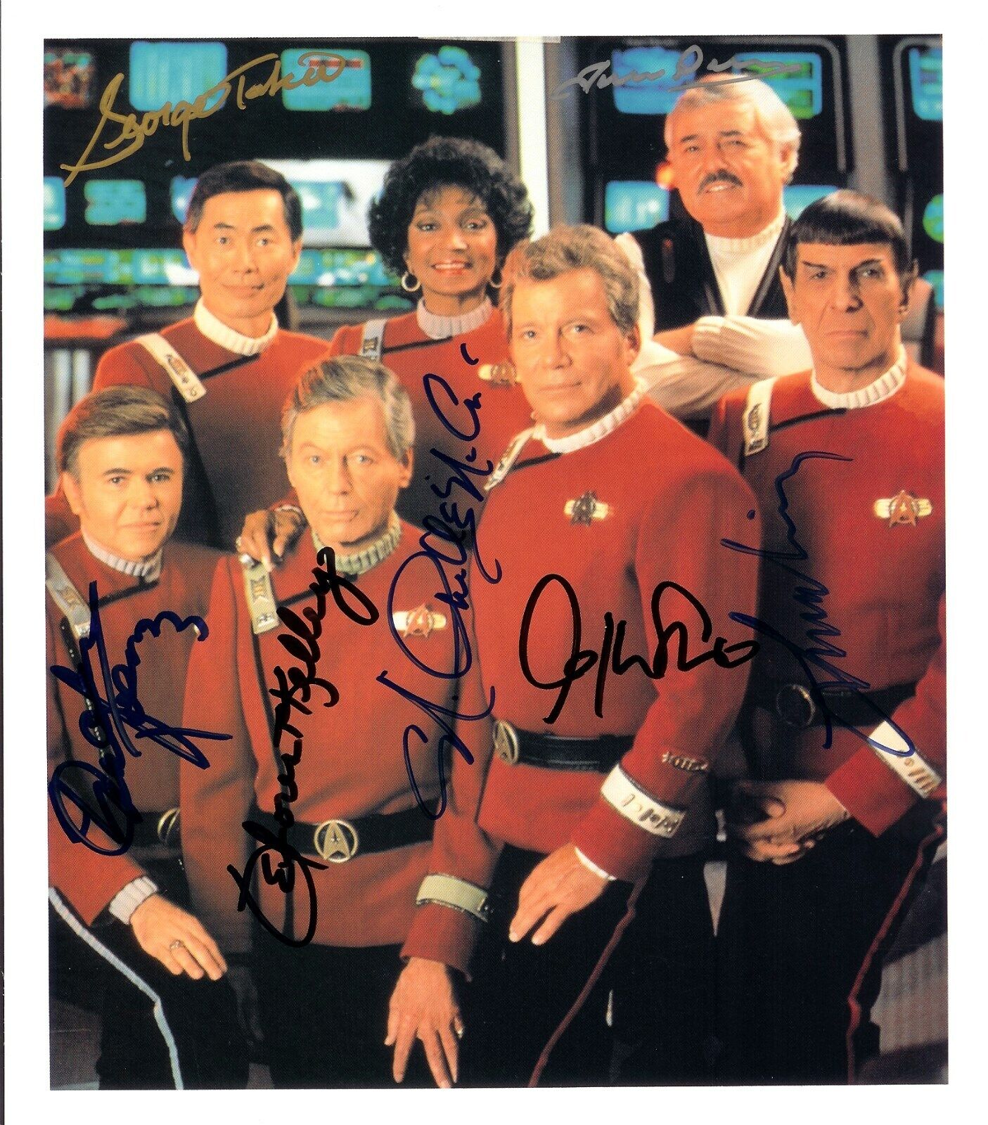 STAR TREK - ORIGINAL CAST Autographed Signed 8x10 Reprint Photo Poster painting #1 SHATNER!!