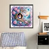 5D DIY Full Round Drill Partial AB Diamond Painting Sparrow Wall Decor45x45cm