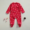 Christmas Baby Boy Girl Jumpsuit Red Playsuit