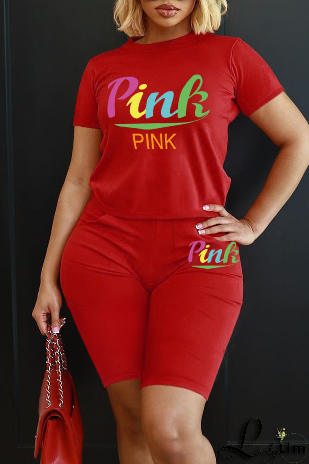 Yellow Casual Print Patchwork O Neck Short Sleeve Two Pieces