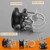 [US Local Warehouse] Pack of 4 Nylon Sliding Gate Rollers w/H-Shaped Wheel Groove Mini Nylon Track Wheel Roller Cantilevered Rail Fence Kit Sliding Hardware Kit for 4in Square Post 2in Fence Frame