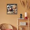 Diamond Painting-DIY Full Round Drill Girl and Cow