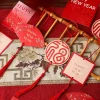 16PCS Purple Pink Red Chinese Happy New Year Hanging Decor Cards