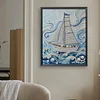 Diamond Painting-DIY Special Shaped Drill Pearl Painting Sailboat(35x45cm)
