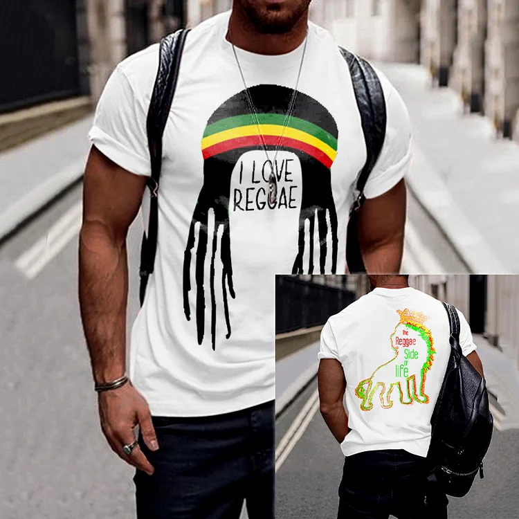 BrosWear I Love Reggae Short Sleeve T Shirt
