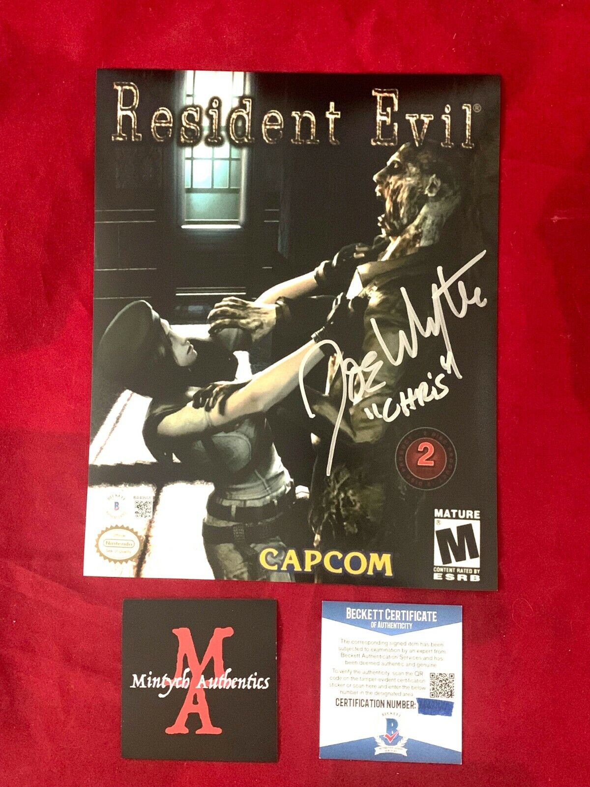 JOE WHYTE AUTOGRAPHED SIGNED 8x10 Photo Poster painting! RESIDENT EVIL! BECKETT COA!