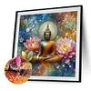 Buddha Statue - runder Bohrer Diamantmalerei - 40*40cm