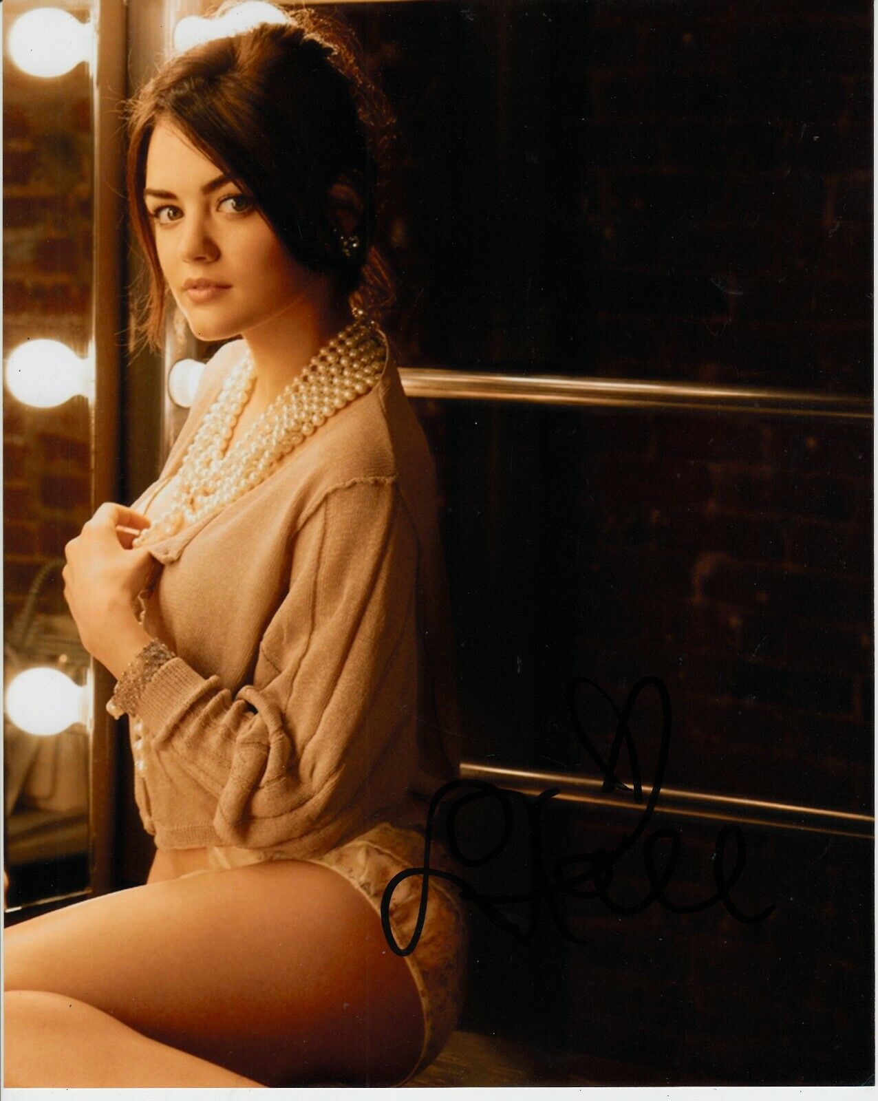 LUCY HALE SIGNED SEXY Photo Poster painting UACC REG 242 (10)