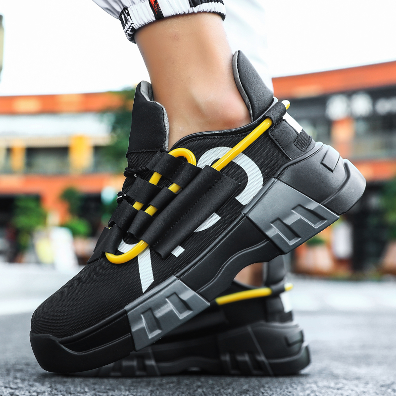 Erpret winter shoes for men Punk  Platform Sneakers Vulcanized Men Street Style Casual Brand Walking Good Quality Red Men's Sneakers Shoes Male Yellow