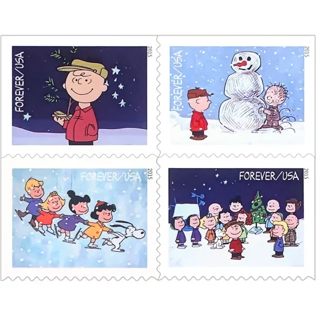 Charlie Brown Christmas Forever Stamps .. Unused US Postage Stamps