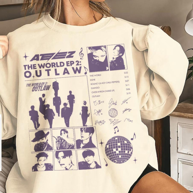 ATEEZ THE WORLD EP.2 : OUTLAW Tracklist Sweatshirt