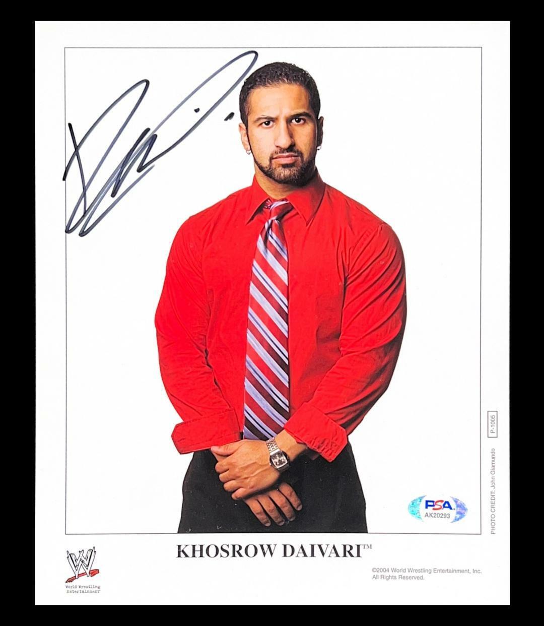 WWE DAIVARI P-1005 HAND SIGNED AUTOGRAPHED 8X10 PROMO Photo Poster painting WITH PROOF & PSA COA