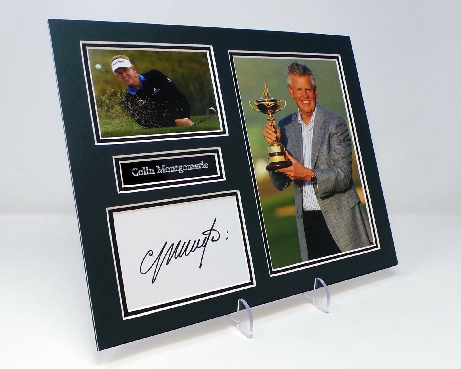 Colin MONTGOMERIE Signed Mounted Photo Poster painting Display AFTAL Monty