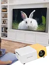 HD 1080P Mini LED Projector 1080P Home Media Player 400 Lumen 320x240 w/ Remote