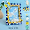 DIY Glass Mosaic Tiles Crafts Kits Handmade Phote Frame Home Decor Gifts