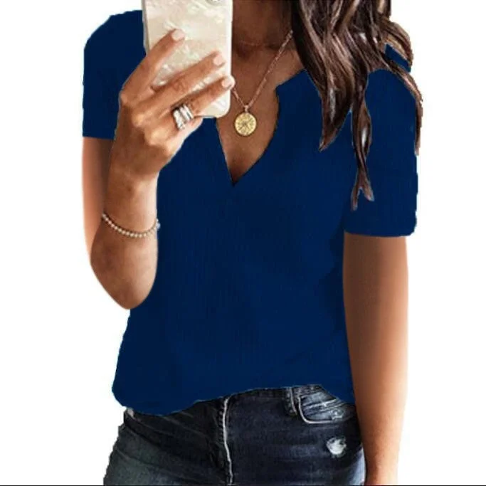 Uveng Clothes Mid-length Loose Casual Sleeved T-shirt Tops