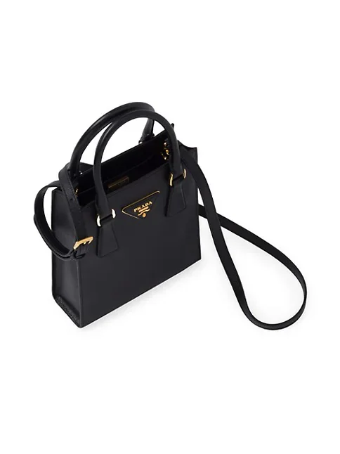 Prada Saffiano Leather Handbag black