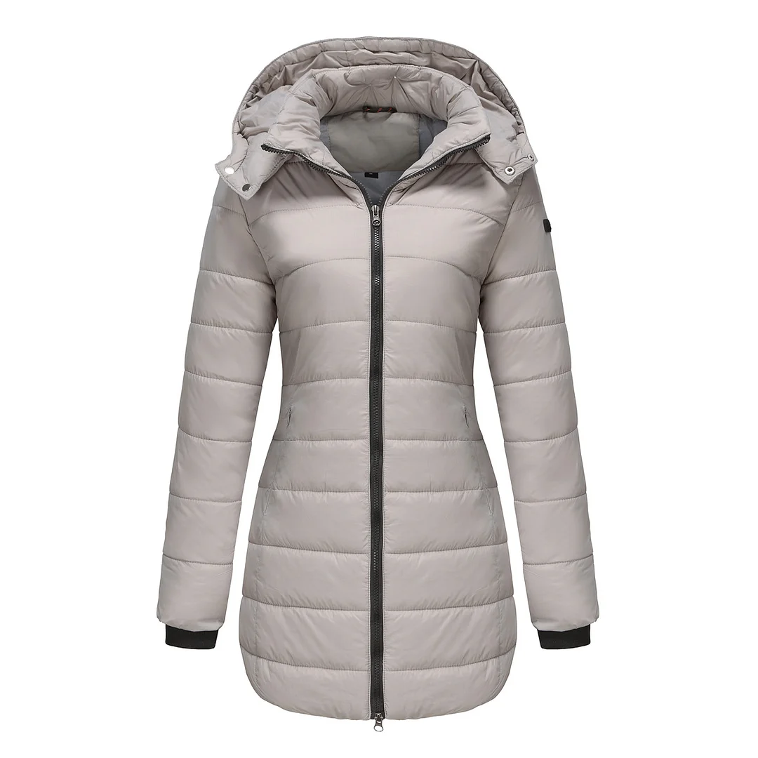 PASUXI Women Winter Warm Parka Coat Outdoor Jackets Waterproof Detachable Hood Long Ladies Padded Jacket