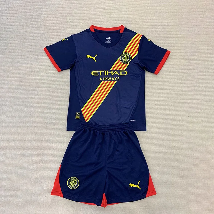 24/25 Girona Away Jersey - Kids Kit