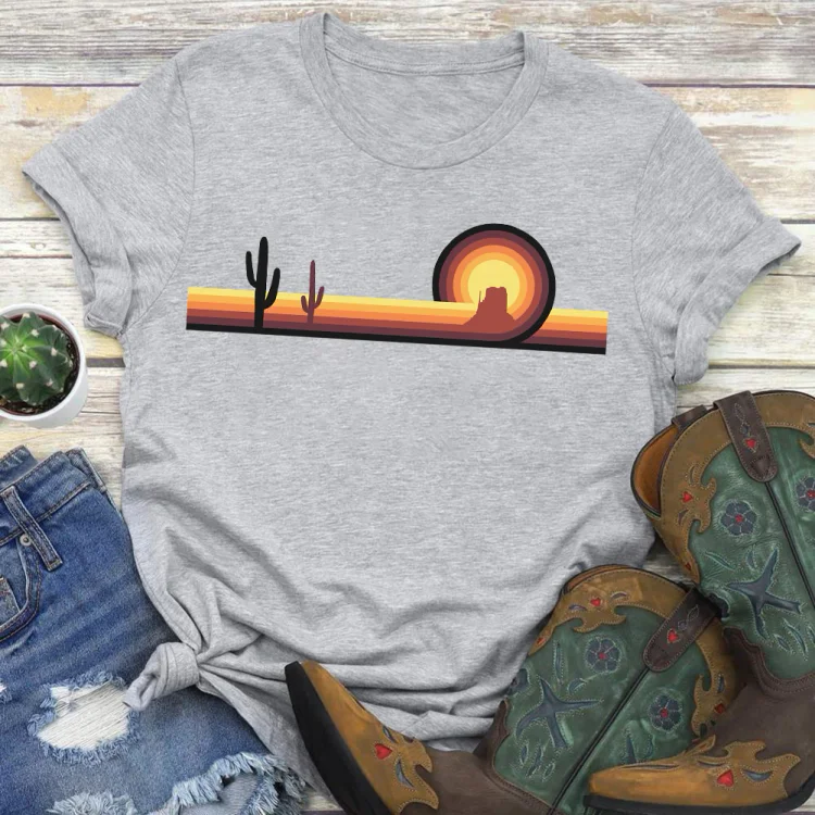 PSL-Nature Lover-Desert Sunset Classic  T-shirt Tee -02822