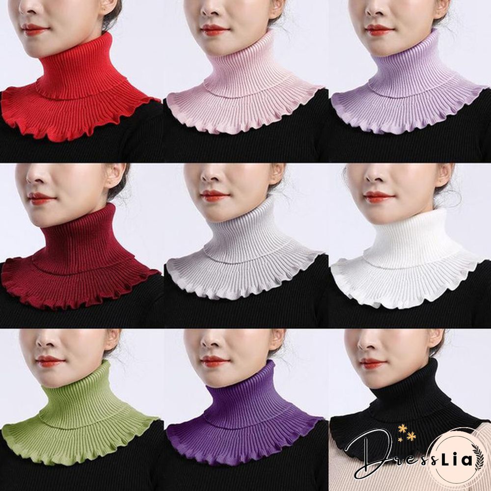 New Girl Ladies Women Fashion Knitted Detachable Fake Collar Scarf For Shirt Fake Collars