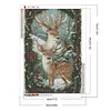 (50*70cm)Christmas Elk - Full Round Drill Diamond Painting