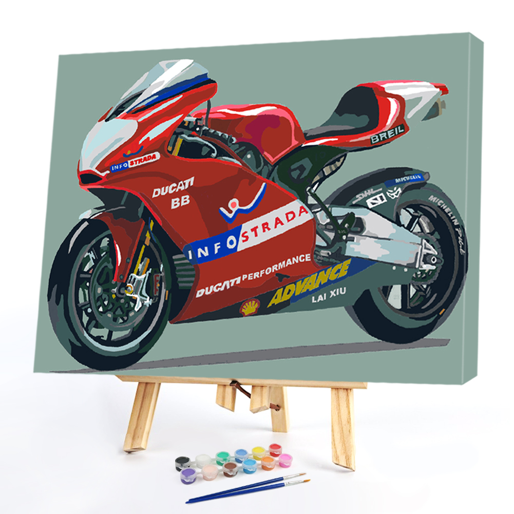 

40*50CM Paint By Numbers-Motorcycle, 501 Original