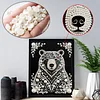 Diamond Painting-DIY Special Shaped Drill Pearl Painting Black Bear(30x40cm)