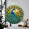Diamond Painting Double Sided Stained Glass Peacock Hanging Diamond Art Kits