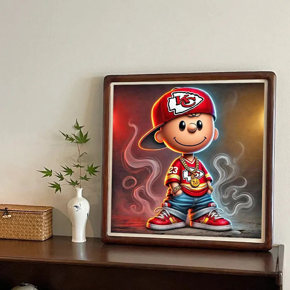 Diamond Painting - Full Round Drill - Kansas City Chiefs(Canvas|40*40cm)