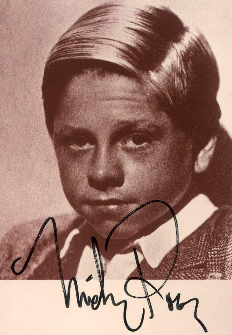 Mickey Rooney (+) FILM ACTOR autograph, signed Photo Poster painting