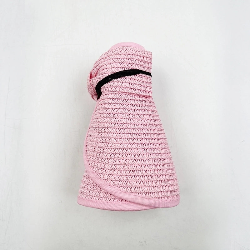 Women’s Vacation Solid Color Big Eaves Straw Hat