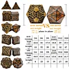 Metal DND Dice Set Dungeons & Dragons Dice Set Polyhedron for RPG Board Games Tabletop Game Accessories