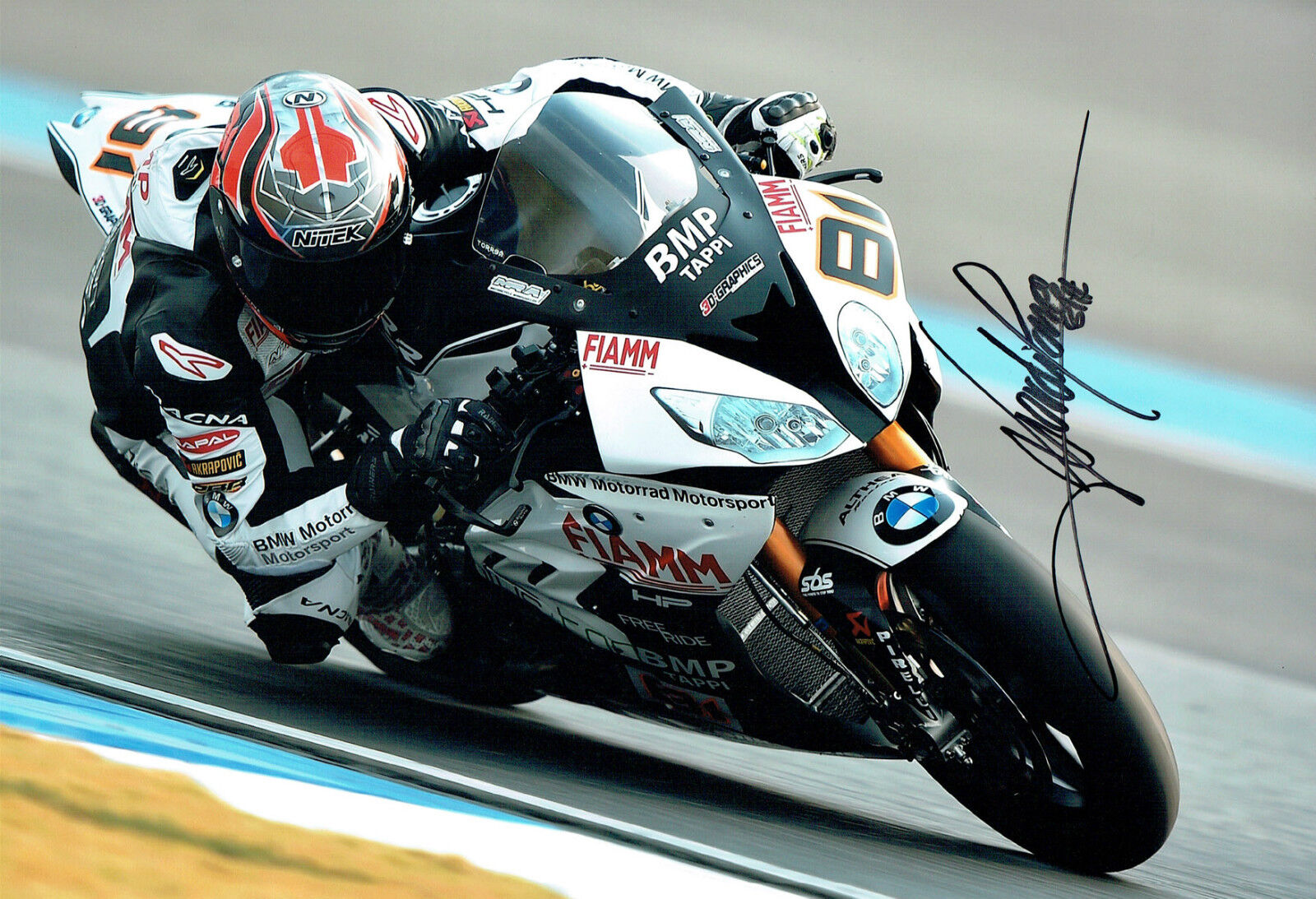 Jordi TORRES SIGNED 12x8 WSBK 2016 BMW Photo Poster painting A AFTAL Autograph COA