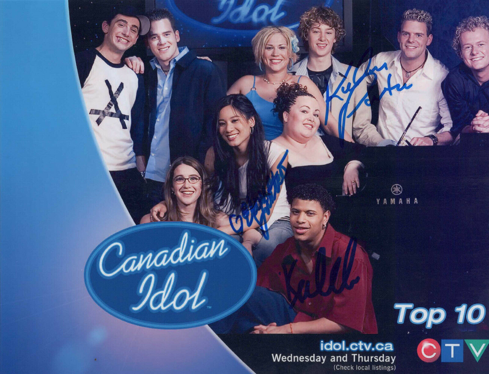 KALAN PORTER, ELENA JUATCO, KALEB signed CANADIAN IDOL