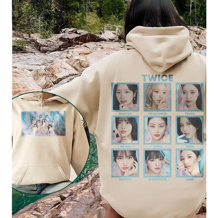 TWICE Album Hare Hare Poster Printed Hoodie