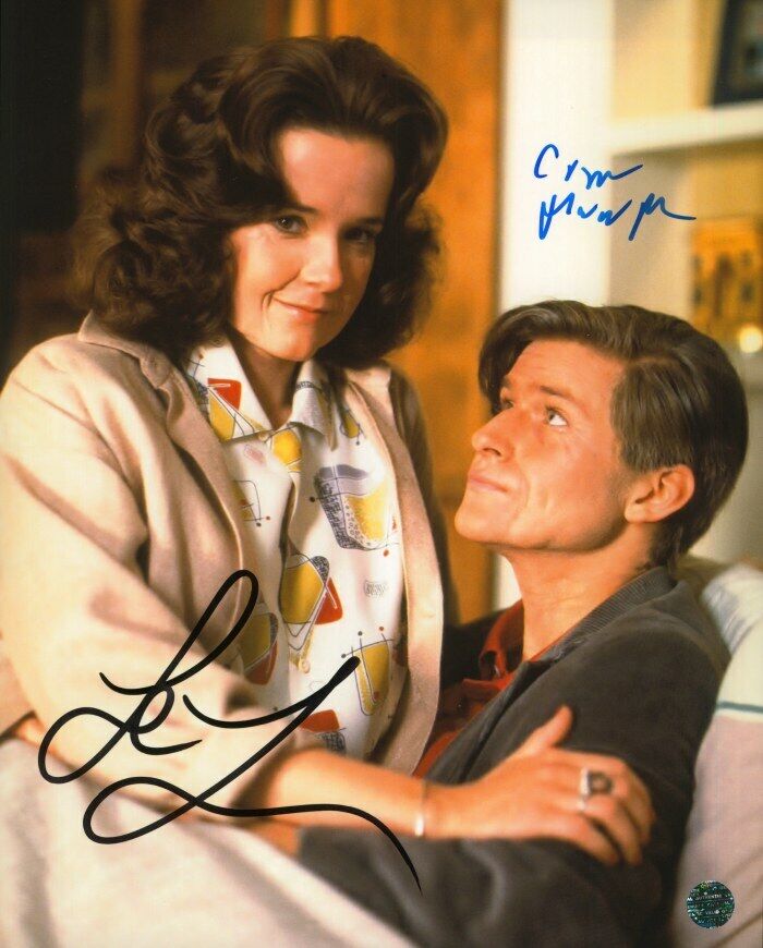 LEA THOMPSON, CRISPIN GLOVER Autographed Original 8x10 Photo Poster painting LOA TTM