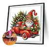 Diamond Painting-DIY Crystal Rhinestone Xmas Tree Gnome(40x40cm)