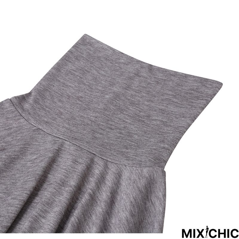 High Collar Bottom Shirt Long Sleeve T-Shirt Slim Man